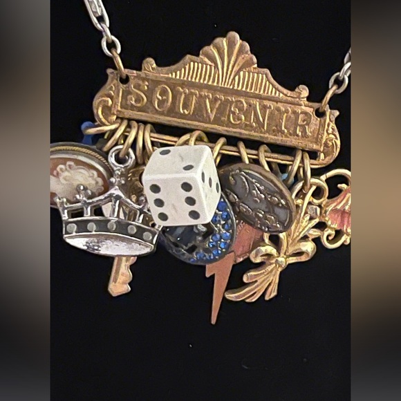 Necklace vintage Vegas Souvenir vibe Handmade By Etsy Artist ONE OF A KIND - Picture 5 of 11
